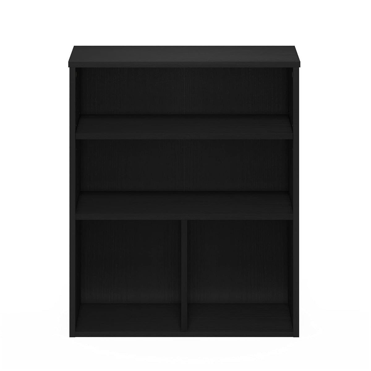 Furinno Pasir - Librería de 3 Niveles, Roble Negro