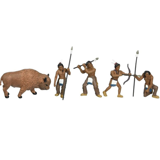 Woodland Scenics SP4444 - Figura de Escenario de 1,5 Pulgadas, nativos/búfalo, 5 Unidades