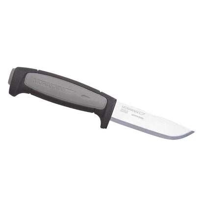 Morakniv Craftline - Cuchillo de hoja fija robusto con hoja de acero al carbono y hoja combinada, 3.6 pulgadas