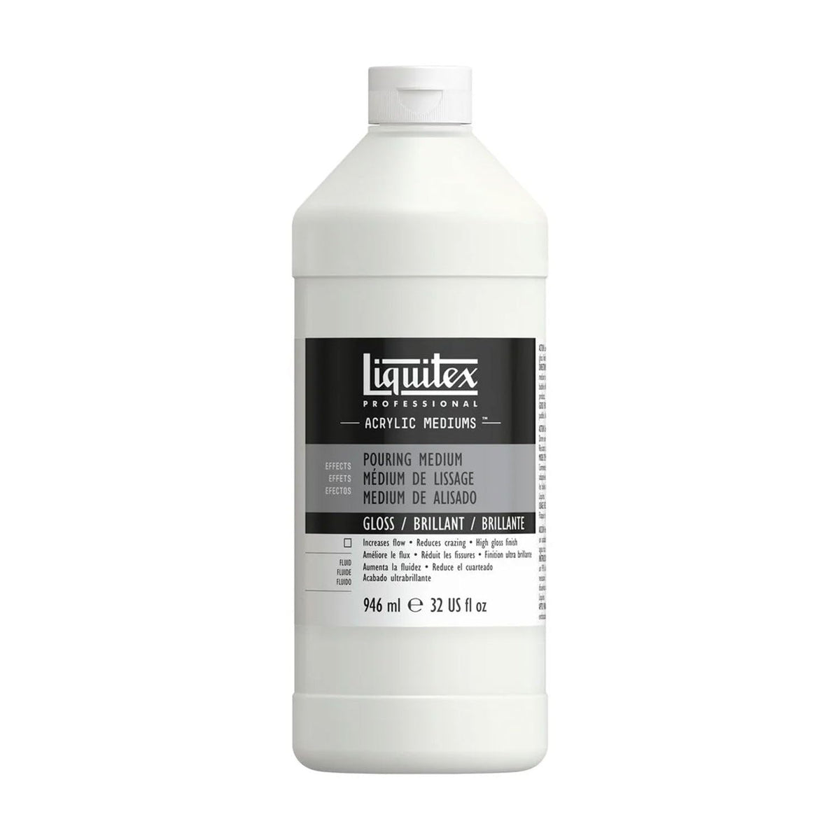 Liquitex Professional Medio para Pintura Acrílica Fluida (Pouring Effects) - 32 onzas - 946 ml (Paquete de 1)