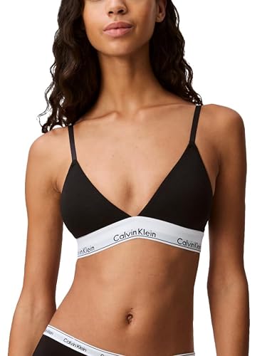 Calvin Klein Moderno Bralette Triangular Ligeramente Forrado de algodón Sujetador Deportivo para Mujer