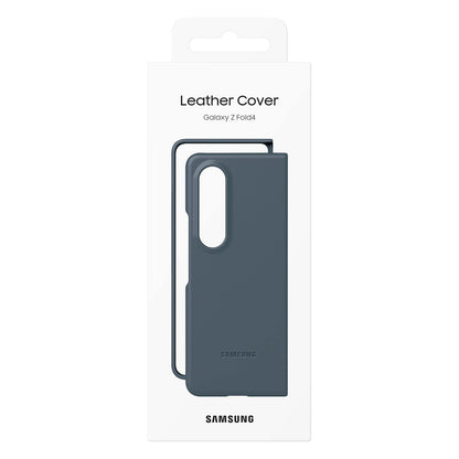 Samsung Galaxy Fold 4 Leather Cover Moss Gray