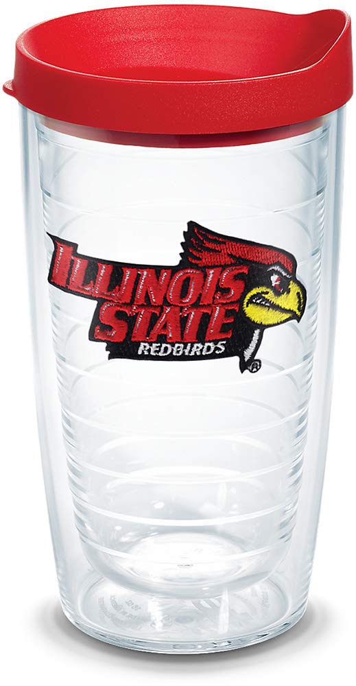Tervis Vaso con Tapa, Diseños de Equipos Universitarios NCAA - Illinois St Univ - 473,18ml - Transparente