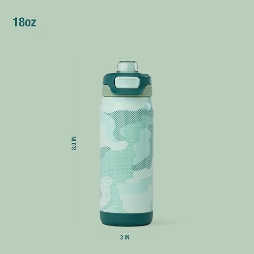 ZULU Powerfill Pro - Botella de agua de acero inoxidable para niños de 18 onzas con tapa de llenado rápido, triple pared aislada al aspiradora, tapa de bloqueo a prueba de fugas, reutilizable, sin BPA