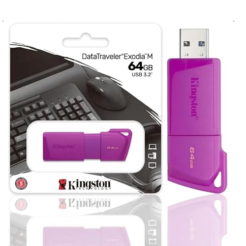 Kingston Memoria Flash 64GB USB 3.2 Gen 1 DTXM Morado (KC-U2L64-7LP)