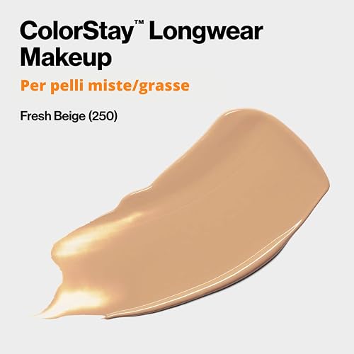 Revlon Base de Maquillaje ColorStay Make Up Cutis Mixto/Graso, Fresh Beige, 30 ml