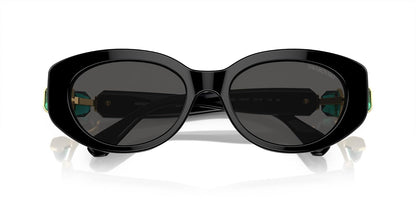 Swarovski 0SK6002 Gafas de Sol para Mujer, Forma Oval Color Negro