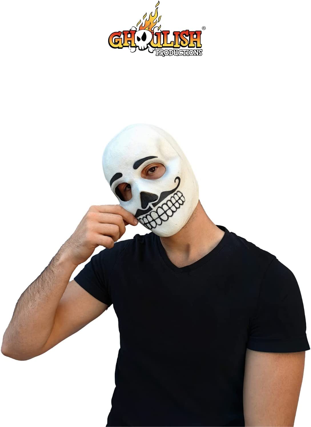 Day of the Dead: Catrin, Máscara Divertida de Calavera Mexicana, Antifaz Máscaras de Calacas Ideal para Halloween y Día de Muertos