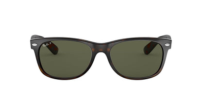 Ray-Ban Rb2132 - anteojos de sol cuadradas Wayfarer Everglass, Negro brillante/transparente., 58 mm - 55 mm - Verde