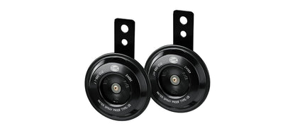HELLA 012588011 - Kit de Cuerno de Disco para Motocicleta (12 V, Ajuste Universal), Tono Alto y bajo / 12 V, Negro
