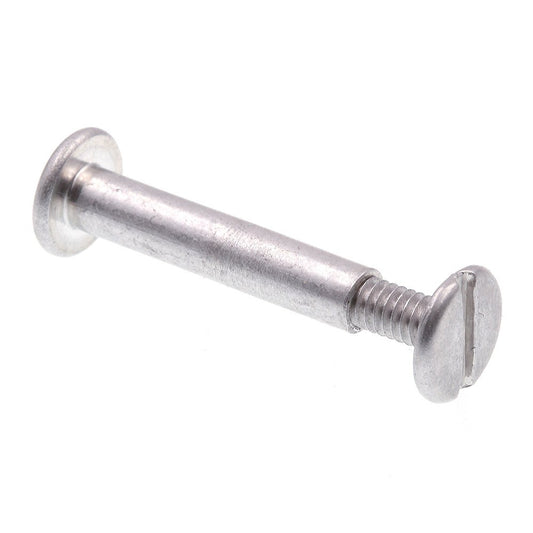 Prime-Line 9051753 - Postes y tornillos de encuadernación, cabeza de braguero, unidad ranurada, 3/16 pulgadas X 1 pulgada, aluminio (paquete de 25)