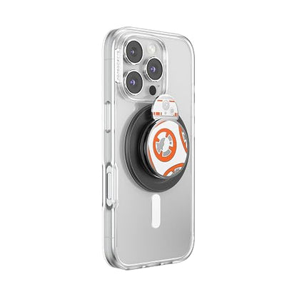PopSockets - Agarre Redondo para teléfono Compatible con MagSafe, Anillo Adaptador Incluido, Soporte para teléfono, Compatible con Carga inalámbrica, Star War Power The Force 2025 - Spinner BB