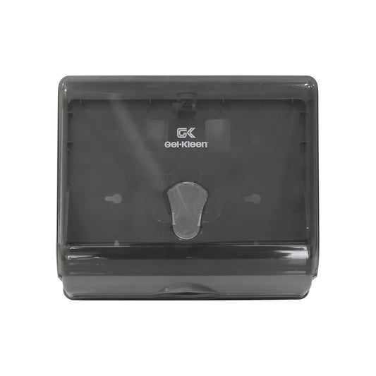 Gel Kleen Despachador de Toalla Interdoblada Humo de Pared - Dispensador Institucional de Plástico ABS para Toallas Interfoliadas o Sanitas Capacidad 250 Toallas, Baño, Cocina, Oficina y Negocio