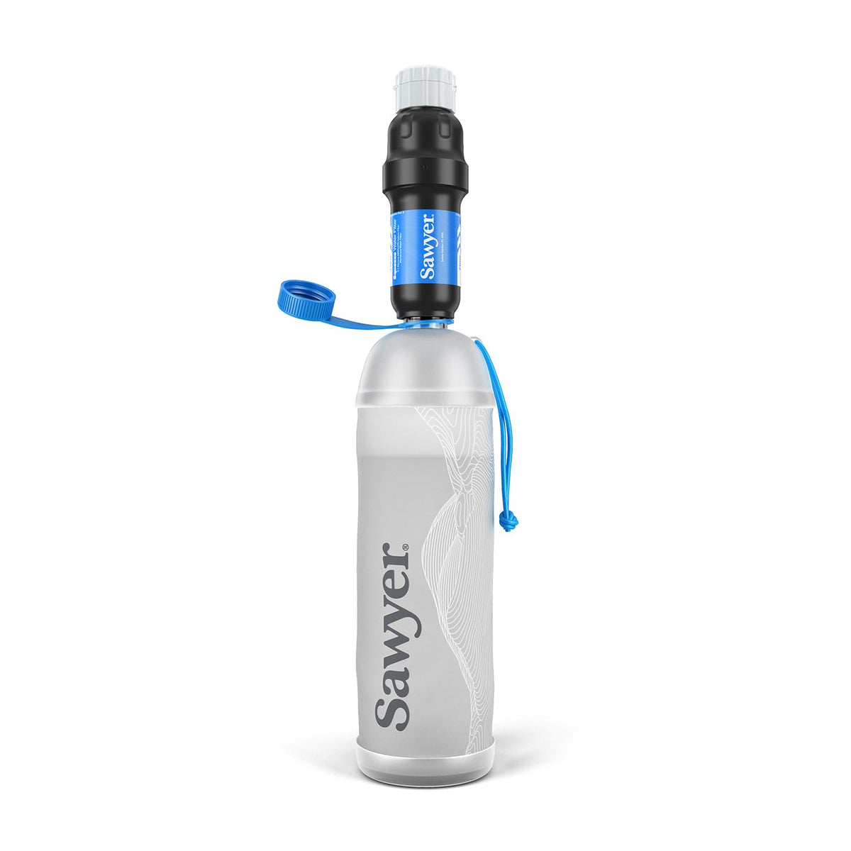 Sistema de filtración de agua para apretar, botella de 1 litro Cnoc Premium