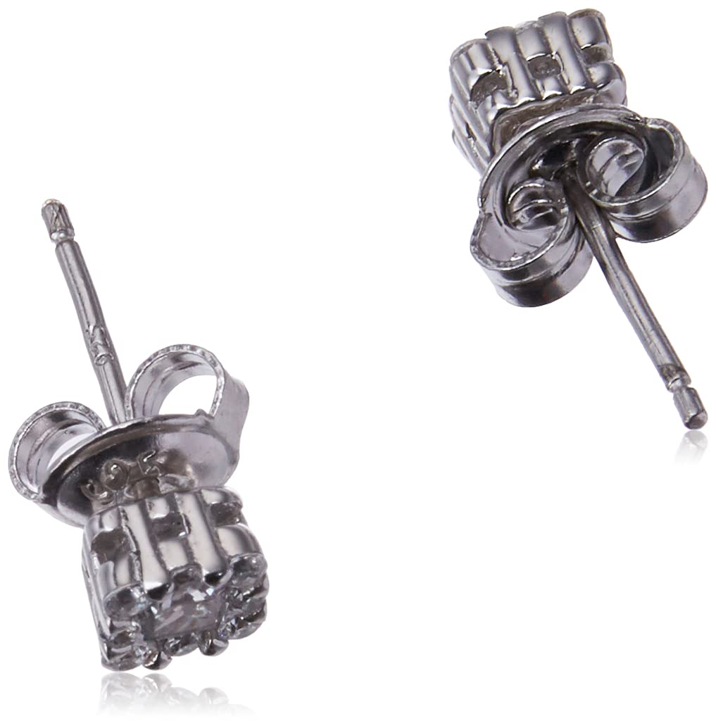 Tania Maria Jewels, Glam Collection Broquel para Mujer Zirconia Cubica, Transparent