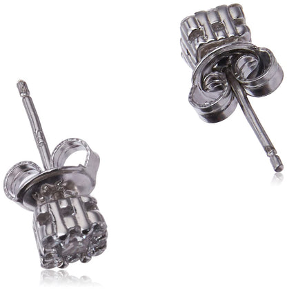 Tania Maria Jewels, Glam Collection Broquel para Mujer Zirconia Cubica, Transparent