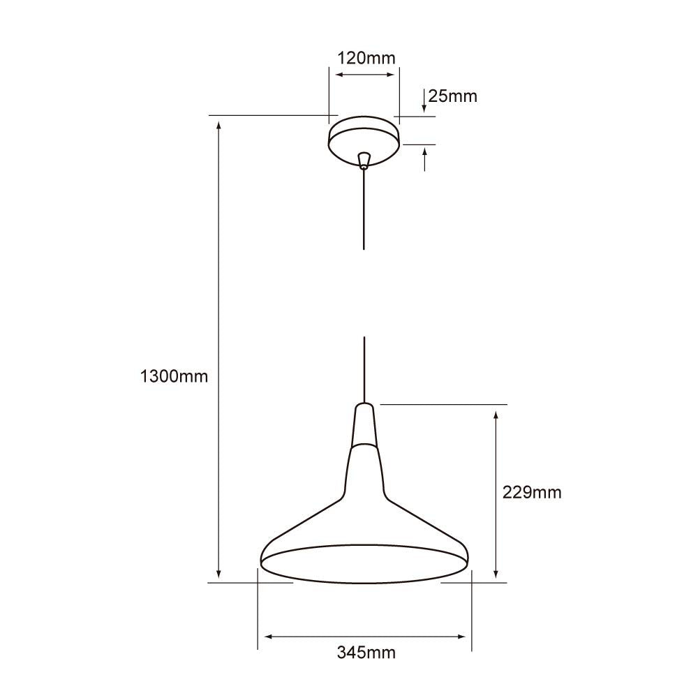 Tecnolite Lámpara Colgante, Base E27, Luz Colgante de Techo Vintage, Color Lámina Cobre, 100-240 V,