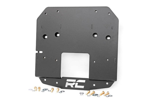 Rough Country 10529 Soporte Reubicación Neumáticos Repuesto Acero Negro para Jeep Wrangler JL 18-22
