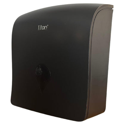 Titán Gustamar Dispensador de Toalla Interdoblada Tipo Sanitas G-8248F-BN, Color Negro
