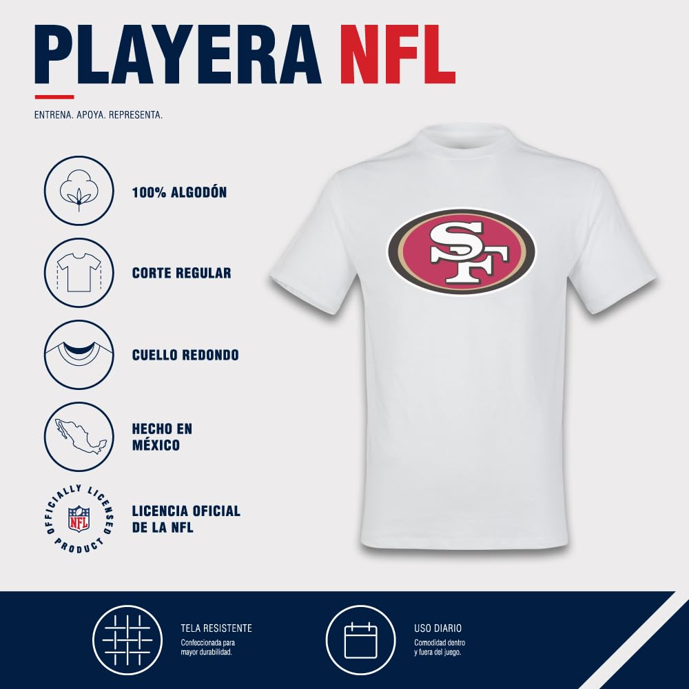 NFL Playera Aficionado Básica San Francisco 49ers