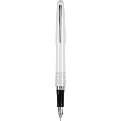 Pilot MR Animal Collection Instrumento de Escritura Barril de Latón - Fuente (Punta media) - Blanco (White Tiger) - Standard Packaging