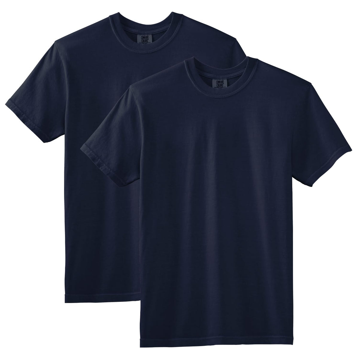 Comfort Colors Short Sleeve tee, Style G1717 CamisetaHombre - M - True Navy (paquete de 2)