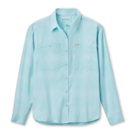 Columbia Silver Ridge Camisa de Manga Larga con Estampado utilitario Camisa de Senderismo para Mujer