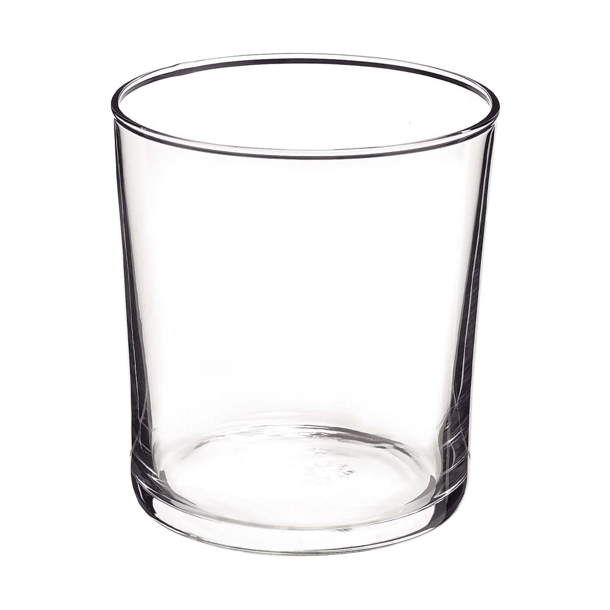 Trilogy | Juego de 6 Vasos Old Fashioned de Vidrio Italiano Duradero, Silueta Moderna, Vasos para Agua, Cocteles, Licores o Bebidas en las Rocas, Colección Ravello, Transparente, 370 mililitros