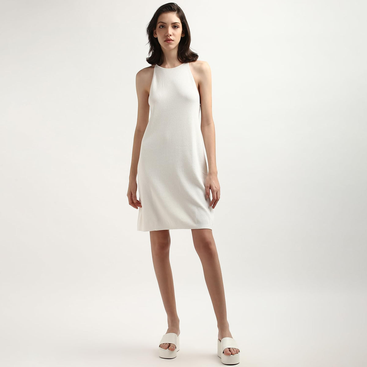 Calvin Klein Racer Back Sweater Dress Vestido Mujer