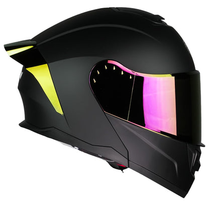 KOV Casco Zero Black Demon Negro Abatible Dot M
