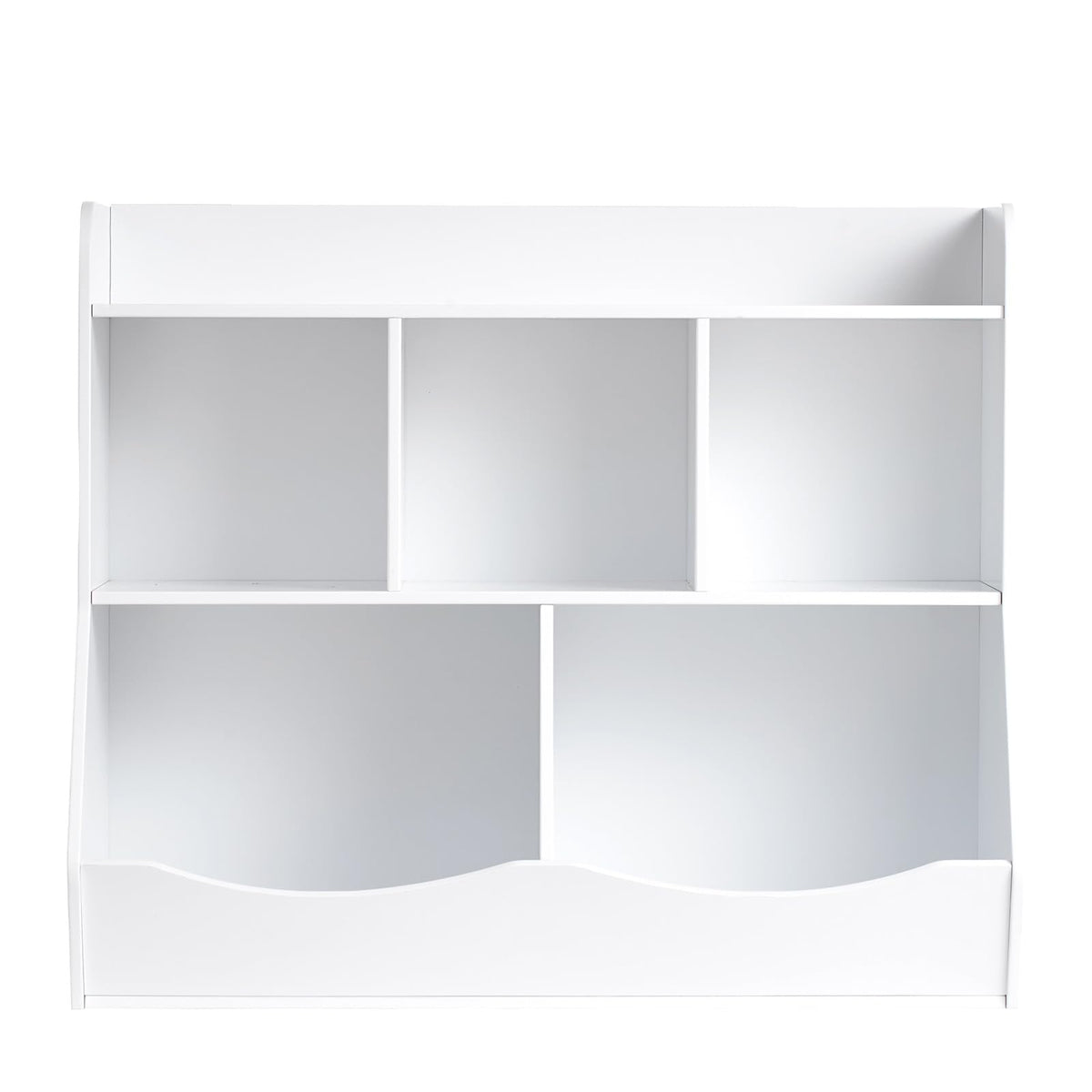 VEVOR Estantería de Juguetes de Madera para Niños, Cubrir de Almacenamiento de Madera de 5 Cubículos para Niños para Habitación, Sala de Juegos, Jardín de Infantes, Guardería, Blanco