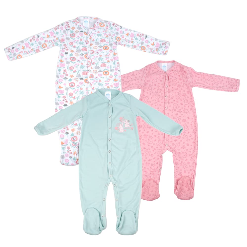 Baby Mink Manga Larga Mameluco Bebé-Niñas