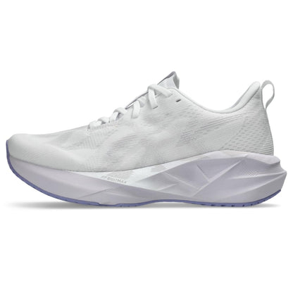 Asics NOVABLAST 5 Tenis de Correr para Hombre - 24.5 cm - Blanco - Lilac Hint