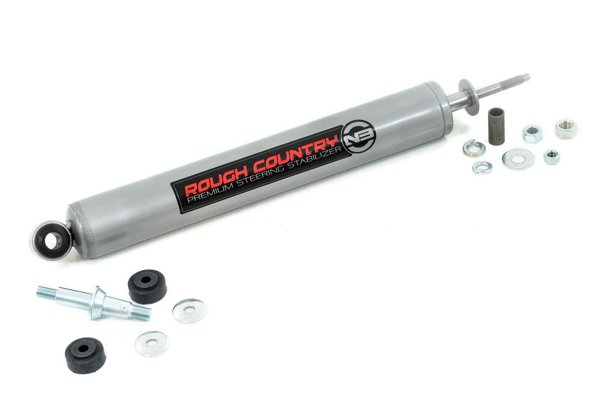 Rough Country N3 estabilizador de dirección (Compatible con 2005-2007 Super Duty F250 F350 4WD Amortiguador 8732230