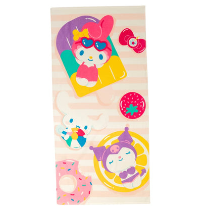 Franco Collectibles My Melody - Toalla de baño de algodón súper Suave, 60 x 30 Pulgadas, (Producto con Licencia Oficial)