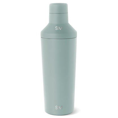 Simple Modern Coctelera con Tapa Medidora | Regalos De Acero Inoxidable Para Mujeres & Hombres | Classic Shaker Colección | 590ml | Sea Glass Sage