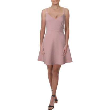 French Connection Whisper Minivestido sin Mangas con Cuello Cuadrado para Mujer