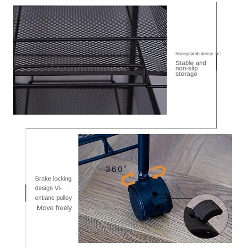 odbo Carrito de Almacenamiento de Cocina Estante de Almacenamiento de Múltiples Capas de Suelo Doméstico Estante de Verduras Estante de Almacenamiento Extraíble de Dormitorio (Blanco 3 Pisos)