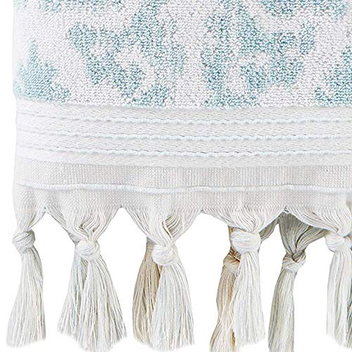 SKL Home Mirage - Flecos, Toallas de Mano, Aqua, Juego de 2, Agua (Aqua), Hand Towel Set, 1