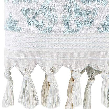SKL Home Mirage - Flecos, Toallas de Mano, Aqua, Juego de 2, Agua (Aqua), Hand Towel Set, 1