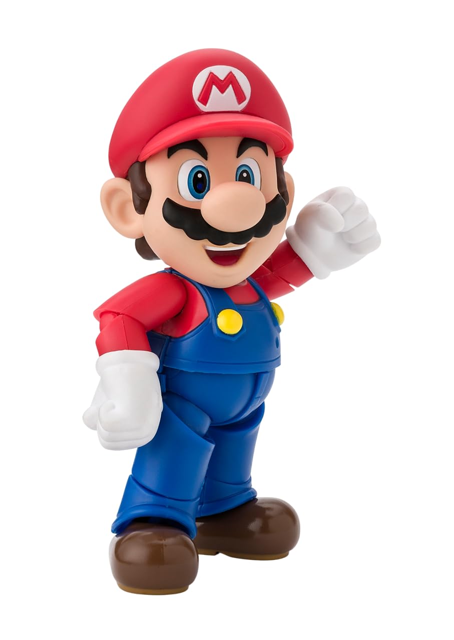 Bandai S.H. Figuarts Super Mario Bros, Figura de Acción 4.3 Pulgadas - Mario