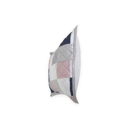 Pepe Jeans, Quilt Individual 100% Algodón, Color Azul, rosa y blanco, Agustina.
