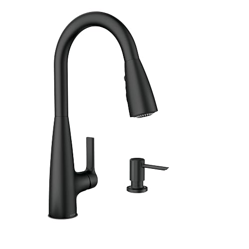 Moen 87627BL Mezcladora Cocina Haelyn 1H Negro