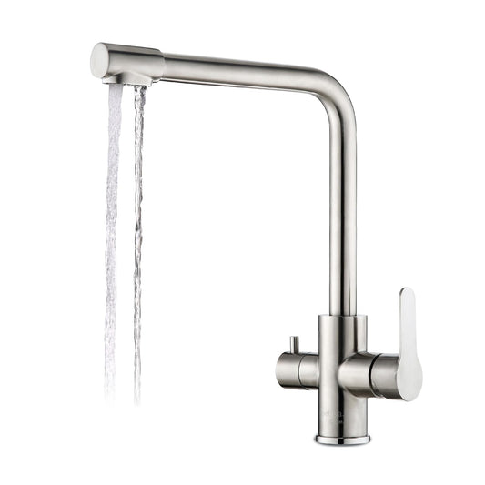 ROTOPLAS BEBBIA GRIFO PARA COCINA BEBBIA 3 VÍAS PARA AGUA PURIFICADA (GRIS RECTO)