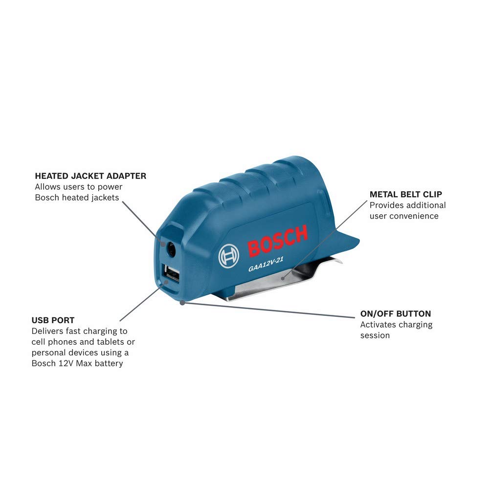 BOSCH GAA12V-21N 12V MAX Adaptador de Corriente portátil