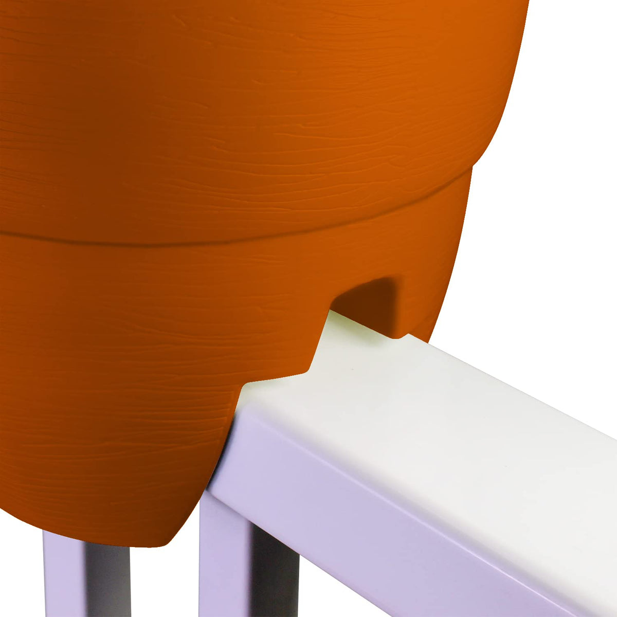 EMSCO Group Bloomers - Macetero de con Agujeros de Drenaje, Maceta de Resina Resistente a la Intemperie de 24 Pulgadas, Terracota