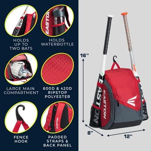 Easton - Bolsa de Equipo para Mochila Juvenil con diseño de Juego Listo para Jugar con Pelota en T, recreativa, Viajes, béisbol y sóftbol, Varios Colores
