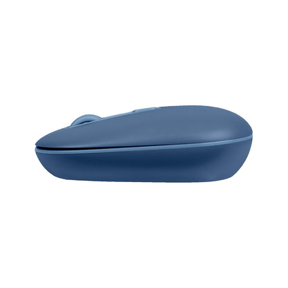 PERFECTCHOICE Mouse Recargable 2.4GHz Bluetooth Clic Silencioso Colori (Azul)