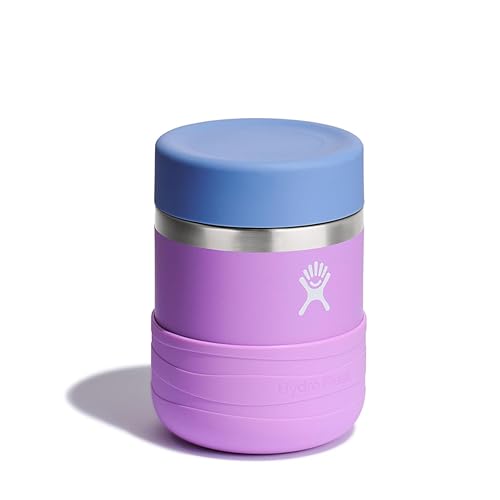 Hydro Flask - Recipiente aislado para alimentos – Recipiente para aperitivos para niños y fiambrera, tarro de comida de 12 onzas en color morado anémona