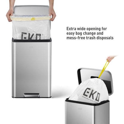 EKO Madison Bote de Basura para Cocina 50 L con Pedal